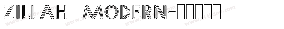 Zillah Modern字体转换